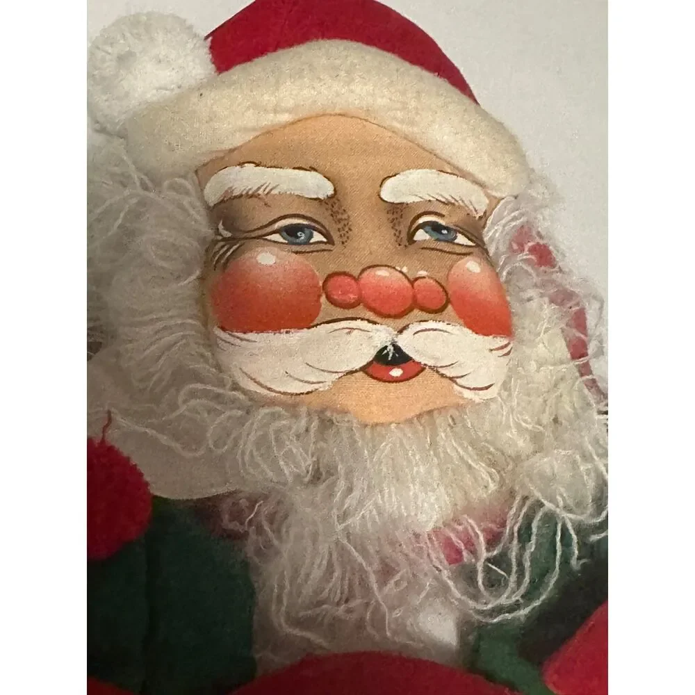 Vintage Christmas Santa Joy Wall Hanging Decoration